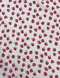 Pink Posey Floral Fabric - 1 & 2/3 yds