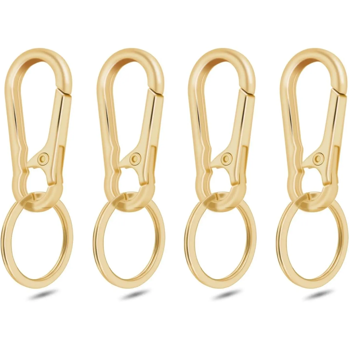 4pcs Keyring Light Gold