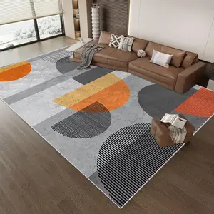 Geometric Pattern Area Rug, 1 Count Non-slip Soft Floor Mat, Rectangle Home Decor Carpet for Living Room Bedroom Kitchen
