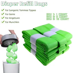 Scented Refill Bags for Tommee Tippee, Diaper Pail Refills for Genie for Angelcare, Nappy Pails Refill Bags for Munchkin