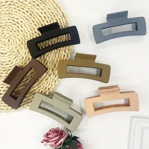 Large Hair Clips for Women, 4.13 Inch Matte Banana Clip, Strong Hold for Thick & Thin Curls, Fashion Neutral Color, Perfect Party Gift