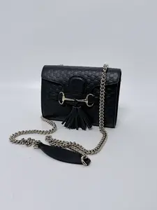 Pre-owned GUCCI leather Crossbody Bags Emily Chain Flap Crossbody Bag ZS149GG
