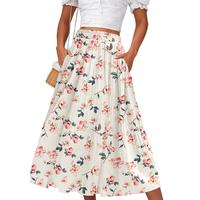 Pink Floral Apricot Print