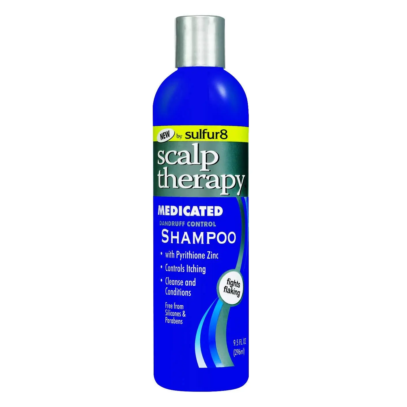 Sulfur-8 Scalp Therapy Medicated Shampoo, Eucalyptus-Infused Haircare Cleanser with Soothing Fragrance (Pack of 1)
