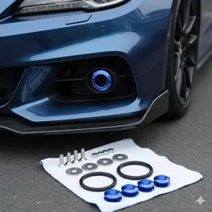 Universal Quick Release Latch Kit: Heavy-Duty Button Hood Pins with Locking Washers, Front/Rear Bumper & Trunk Lock System. Easy Installation for Cars, Trucks, SUVs – Enhances Safety & Fitment.