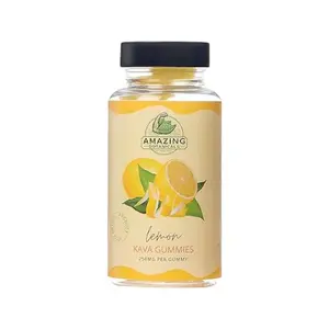 Lemon Kava Gummies - 250mg per Gummy - Natural Sleep Aid for Relaxation & Restful Nights, Non-GMO, Vegan, Gluten-Free - 30 Gummies