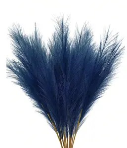 5/10/20pcs Faux Pampas Grass Stems – Boho Artificial Reed Grass for Vase & Home Decor