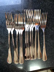 12 Pack Dinner Forks Set Stainless Steel Forks Silverware Mirror Polished Dishwasher Safe