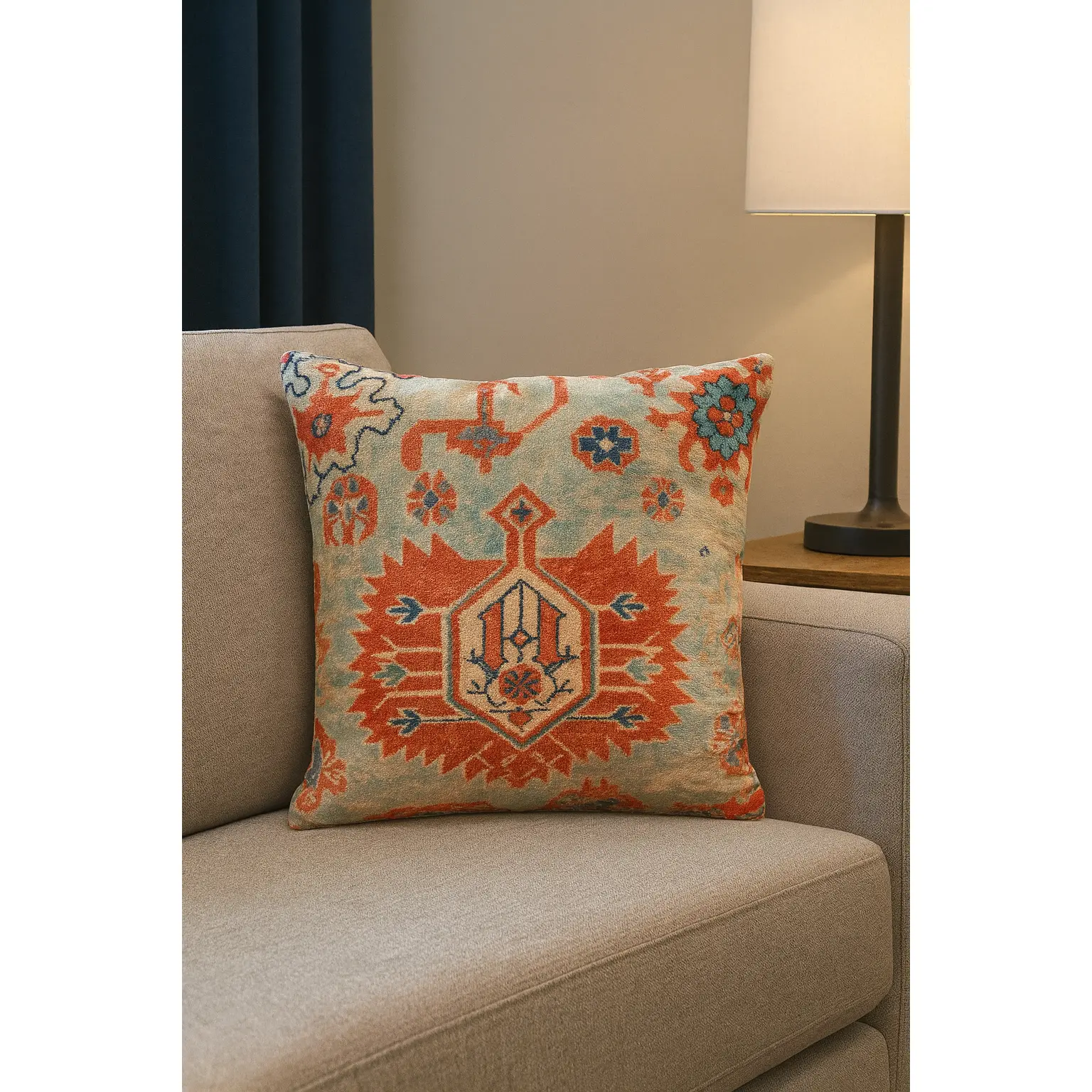 Persian-Inspired Luxurious Decorative Comfy Cushions for Sofa, Household Textile Accessories