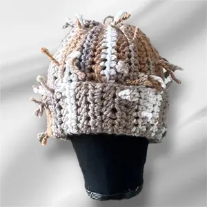Handmade Chunky Scrap Hat - 10 Colors Durable Design Versatile Style Casual Beanie Fitted Multi-colored Crochet Unique Touch 22-25inch