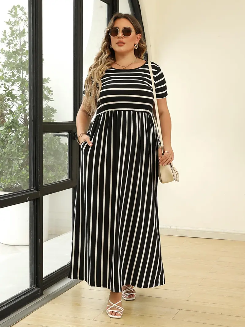 A line dress pockets plus - TikTok Shop A line dress pockets plus - TikTok Shop