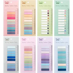 Colorful Sticky Tabs, 1600 Pcs, Transparent Page Markers for Annotating Books