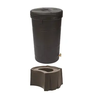 Good Ideas Aspen ECO 50 Gallon Outdoor Rain Barrel & Universal Rain Barrel Stand