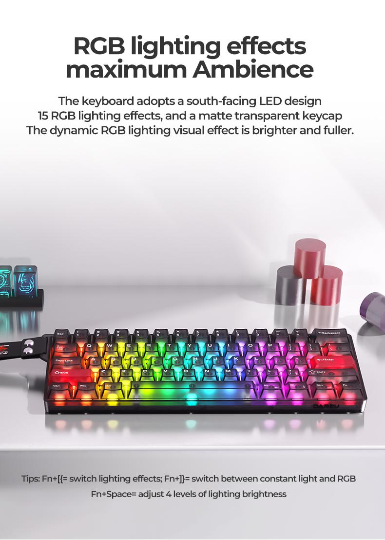 DAREU COOL60 | Wired 8K Magnetic Gaming Keyboard 0.01mmRT Accuracy DAREU COOL60 | Wired 8K Magnetic Gaming Keyboard 0.01mmRT Accuracy