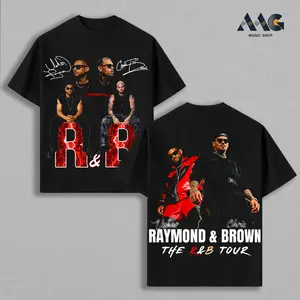 The R&B Tour 2026 : Raymond & Brown Graphic Premium Cotton T-Shirt, R&B Music Duo Graphic Tee, Urban Hip Hop Soul Streetwear Shirt, Concert Tour Merch, Gift for R&B Fans, Vintage Music Tee, Heavyweight Cotton Unisex Tee, Gift for Music Fans