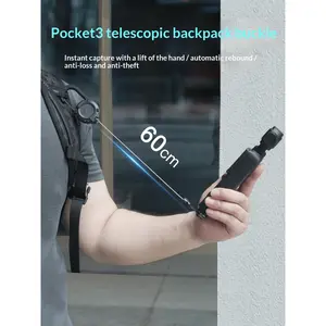 Retractable backpack clip, sports camera strap, anti-drop outdoor clip