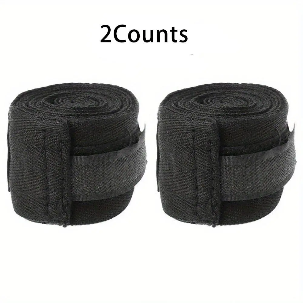 Boxing Wristband, 2 Counts/set Elastic Sports Wristbands for Men & Women, Fitness Wristband Suitable for Boxing, Martial Art, Jiu Jitsu, Wrestling, Portable Gym Accessories, Wrist Straps, Boxing Training Band, Boxing Equipment, Boxing Training Gear