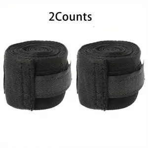 Boxing Wristband, 2 Counts/set Elastic Sports Wristbands for Men & Women, Fitness Wristband Suitable for Boxing, Martial Art, Jiu Jitsu, Wrestling, Portable Gym Accessories, Wrist Straps, Boxing Equipment