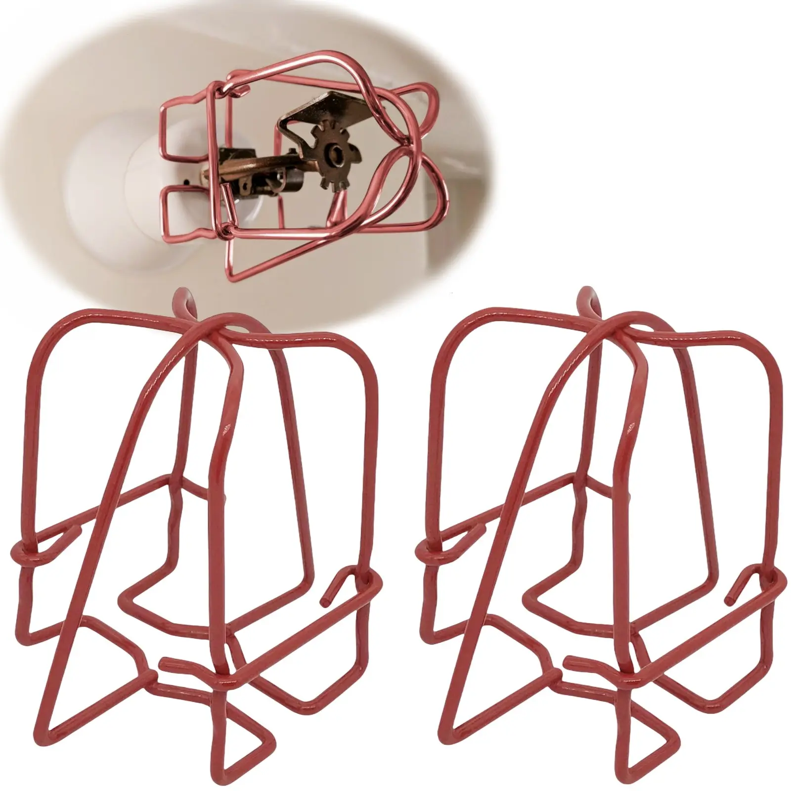 1/2" Indoor Fire Sprinkler Head Protector Cage Guard - Easy-Installation Cover for Restaurants, Hotels, Shops, Parks, Kid-Safe Side Wall, Pendent, Upright & Ceiling Sprinkler Heads, Basement