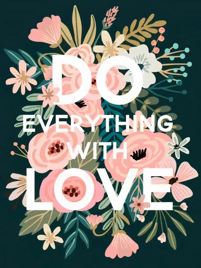 Do Everything with Love Floral DIY Diamond Art Kits  30x40cm -DIY Crafts for Girls diamond art diamond painting diamond art