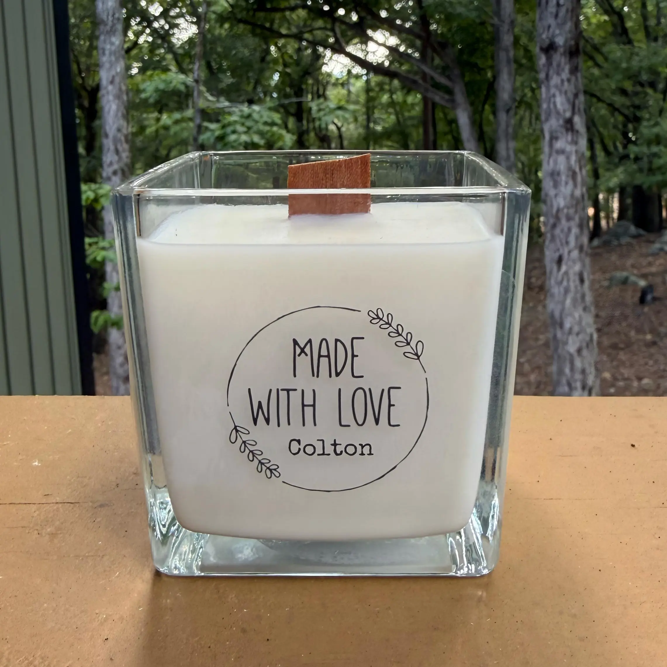 Personalized Baby Name Candle - Baby Shower Gifts - Vegan Soy Candle - Personalized Baby Shower Gifts