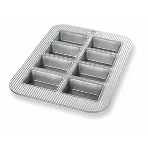 USA Pan Mini Bread Loaf Pan, 8 Well