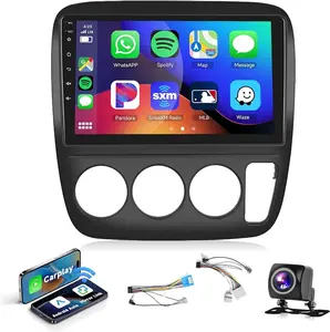 DSP Android Car Stereo for Honda CRV 1997 1998 1999 2000 2001 Manual A/C Radio with Wireless CarPlay Android Auto, 9inch Touchscreen 26UIs Bluetooth GPS Chip WiFi SWC USB AHD Backup Camera 2G+32G