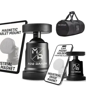 Long Haul Trucker Kit | Heavy-Duty Aluminum Tablet & Phone Mount Bundle + Durable Small Duffel Bag
