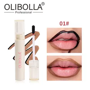 OLIBOLLA   Peel Off Lip Liner Stain, Long Lasting Waterproof Lip Tint, No-Smudge Lip Liner for Fuller