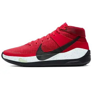 Nike KD 13 Team Basketball Shoes – University Red, Mid-Cut, Mesh and Synthetic Upper with TPU Support, Cushioned, Non-Slip, Durable, Responsive, Unisex Verifiable, with credentials and supporting global authentication