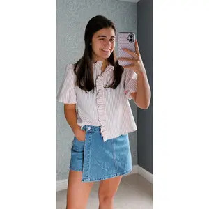 Denim Wrap Skort