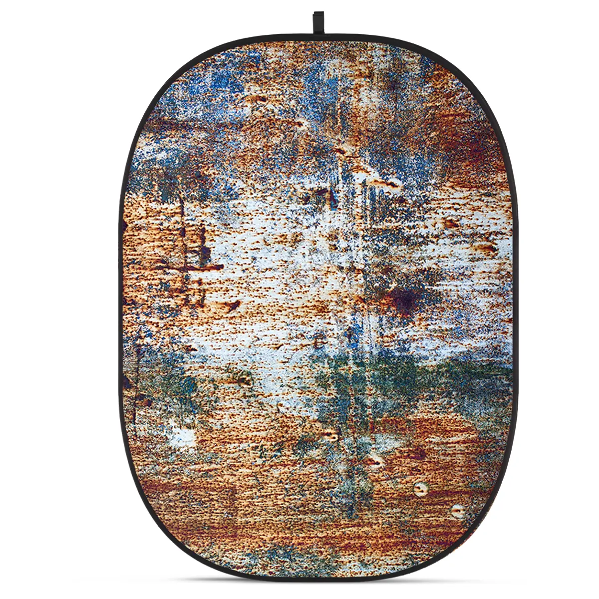 Glow CBA-WR0003 Lightweight 5x6.5' Fabric Collapsible Backdrop, Rusty Wall for Camera Photography