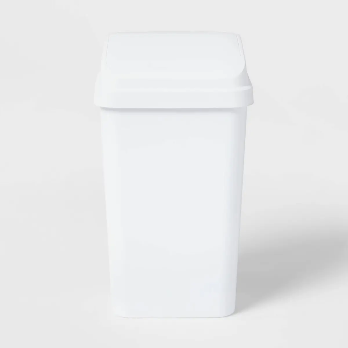 13gal Swing Top Waste Basket White - Brightroom: Kitchen Trash Can, 13 Gallon Capacity, Textured Plastic, Indoor Use