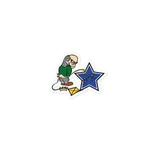 "Ben Franklin Peeing on Cowboys Logo" Sticker