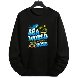 Long Sleeve Sweatshirts for 2026 SeaWorld Dolphin Family Adventure Spring Break
