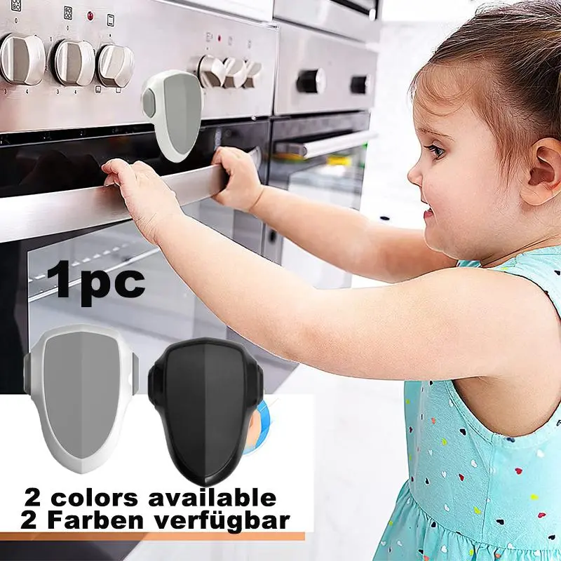 Baby Safety Oven Lock, 1 Count Simple Design ABS Material Childproofing Anti-scalding & Anti-opening Oven Lock, Kitchen Exploration Safety Lock for Baby
