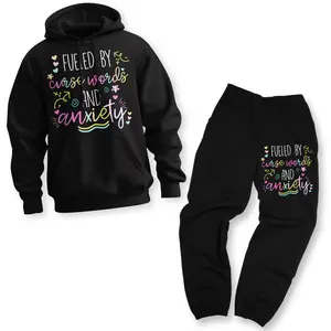 Fueled By Curse Words And Anxiety Matching Set