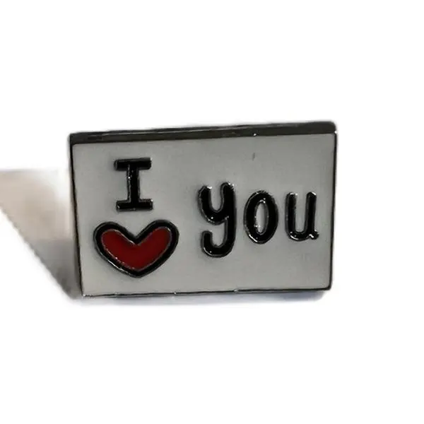 I Love You enamel pin for partner best friend sister