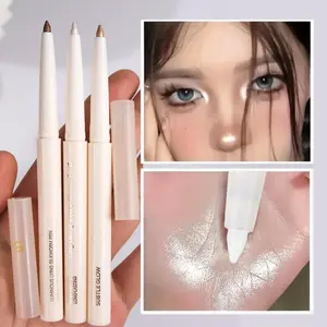 1PC Glittering High-gloss Highlighter, High Shine Makeup, Anti-smudge, Light Texture, Silky, Thin Glitter Finish, Durable and Convenient, Suitable for Festival and Stage Makeup