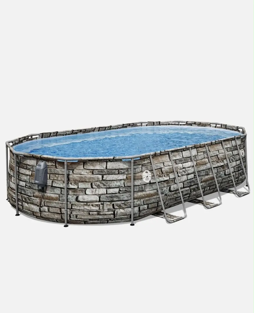 New Power Steel Comfort Jet 16'x10'x42" or 20'x12'x48" above Ground Pool Set