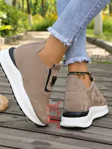 Women's Fashion Inner Heel Lift Casual Sports Shoes, Comfortable and Stylish Design, Perfect for Daily Wear and Light Activities