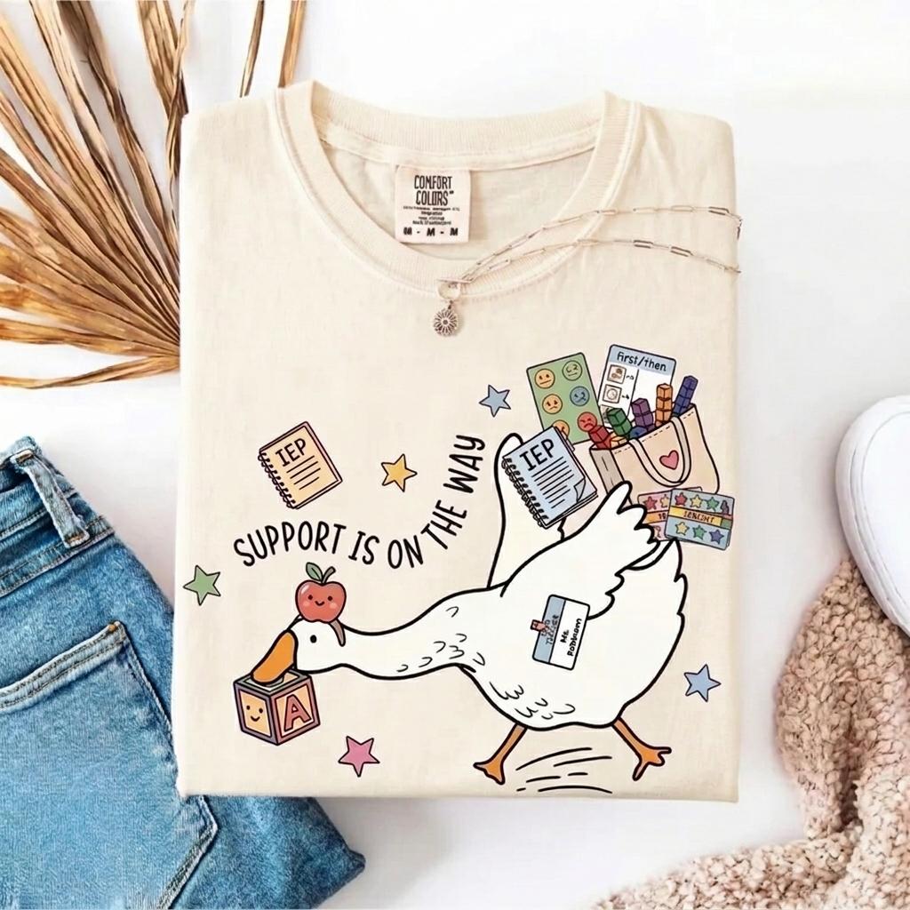 Funny Silly Goose SPED Teacher Shirt, Comfort Colors Special Education Teacher Tee, Special Ed Team Gift, Cute Back To School Shirt