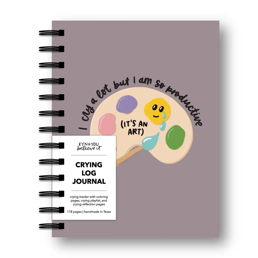 Cry A Lot / Productive Mini Crying Log - Daily Emotions Tracker Notebook - Crying Journal And Feelings Tracker for Anxiety & Stress Relief Stationery Office Supplies Sticky Note