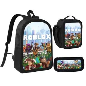 Roblox Game Character Printed Backpack, Trendy Gaming School Bag, Lightweight Comfortable Student Daypack, Durable Casual Daily Pack, Aesthetic Gaming Accessory Gift For Kids Teens Boys Girls Game Lovers tiktokshopspringglowup