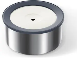 Stainless Steel Water Bowl for Raised Feeders, 2L Capacity, Splash-Proof Rim & Floating Disk, Slobber Stopper, Ideal for Large Dogs & Cats,Indoor Use. pet  supplies