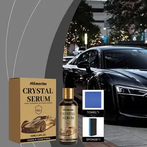 Car Ceramic Coating Kit, Paint Coating Enhancer, Brightening, Anti-Stain, Scratch-Resistant, Hydrophobic, Easy to Clean