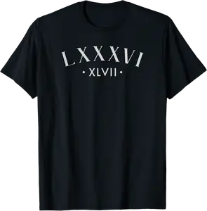 86 47 Roman Numerals LXXXVI XLVII 8647 Subtle Anti Trump T-Shirt - Jesusmissa Shop 85B0DYLFB67B