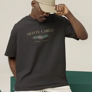 Monte Carlo Polo Club Tshirt, Retro Style, Monaco, Travel, Trendy Design, Oversized Shirt, Stylish Shirt, Relaxed Fit, Unisex T-shirt