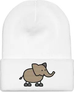 Stick Elephant Knit Beanie