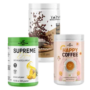 Trio Happy Coffee/Supreme Detox/ Cappuccino Trio Happy Coffee/Supreme Detox/ Cappuccino